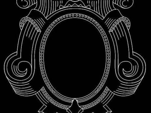 Mirror Frame 0558 dxf File