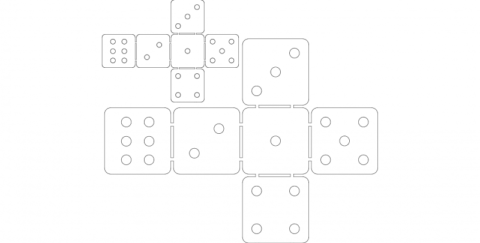 Dice dxf File