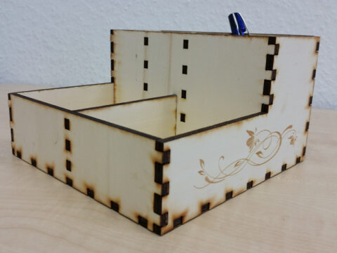Writing utensils organizer box Laser Cut SVG File