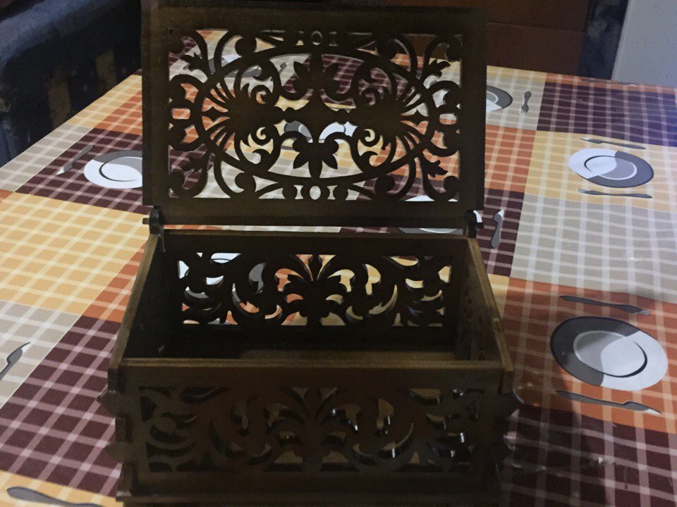 Decor Box with Lid Laser Cut CNC Plans PDF File - Cnc File