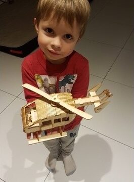 Laser Cut Helicopter M1 Template PDF File