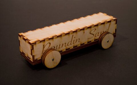 Laser Cut Derby Car 3mm Baltic Birch Plywood DXF File