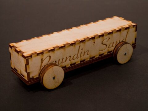Laser Cut Derby Car 3mm Baltic Birch Plywood DXF File
