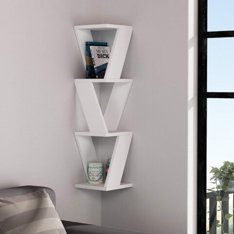 Laser Cut Stylish Wall Shelf DXF File