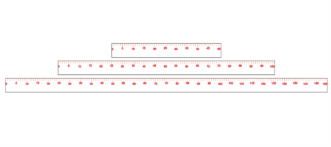 Ruler Measure Vector Art DXF File