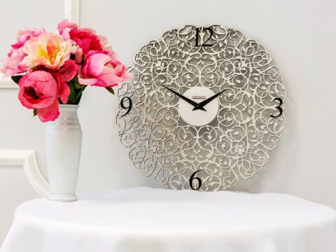 Wooden Clock Ornament Free Vector