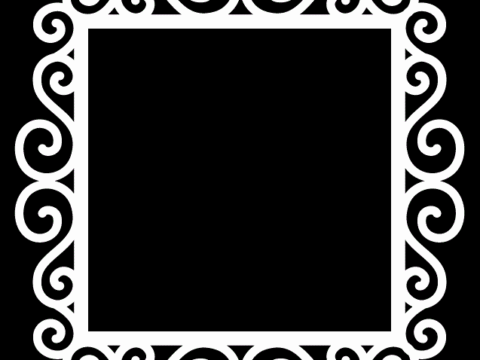 Swirly Frame 4 By Bird dxf File