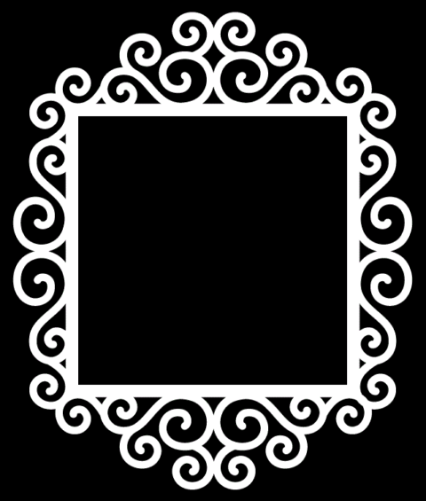 Swirly Frame 4 By Bird dxf File