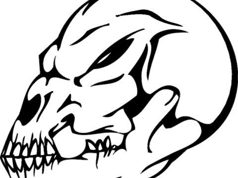 Skull 019 dxf File