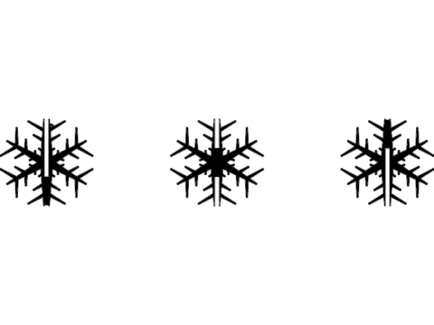 Snowflake Flocon 100mm dxf File