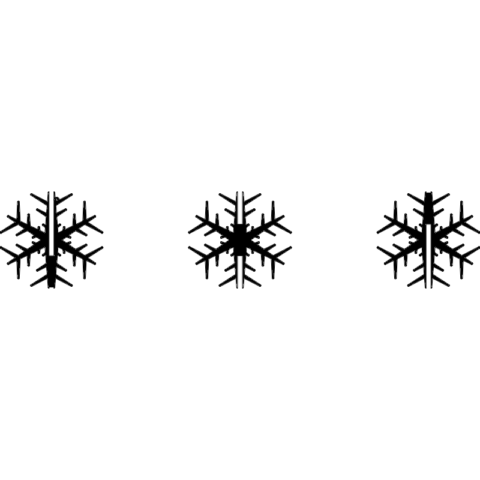 Snowflake Flocon 100mm dxf File