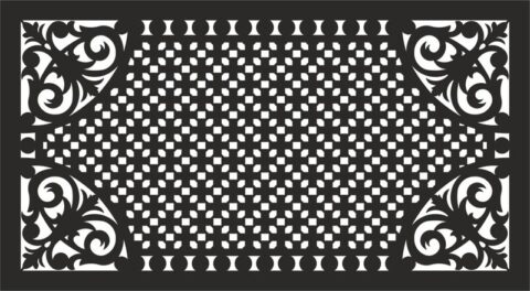 Decorative grill pattern vector Free Vector