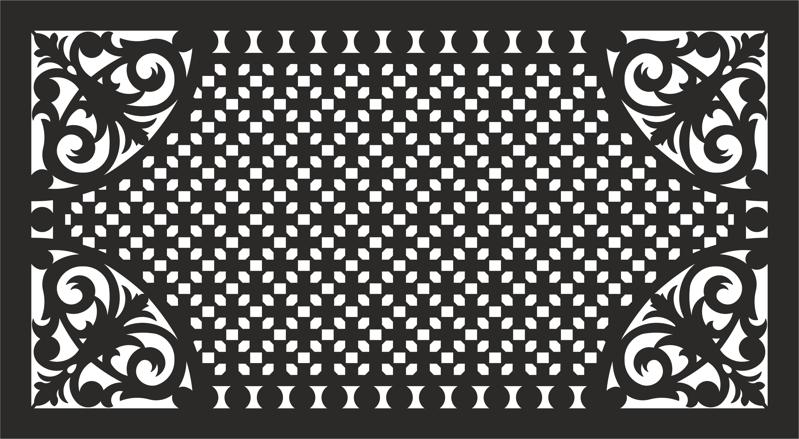 Decorative grill pattern vector Free Vector