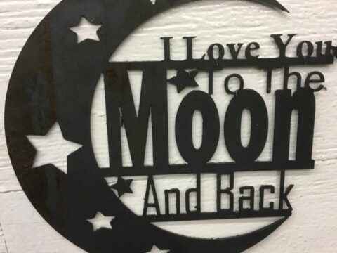 I Love You To Moon and Back dxf File