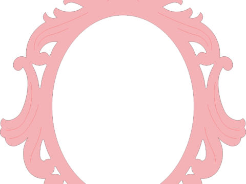 Mirror Frame Laser Cut Template Free Vector