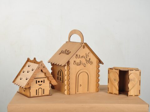 Laser Cut Wooden Box With Heart Free Vector