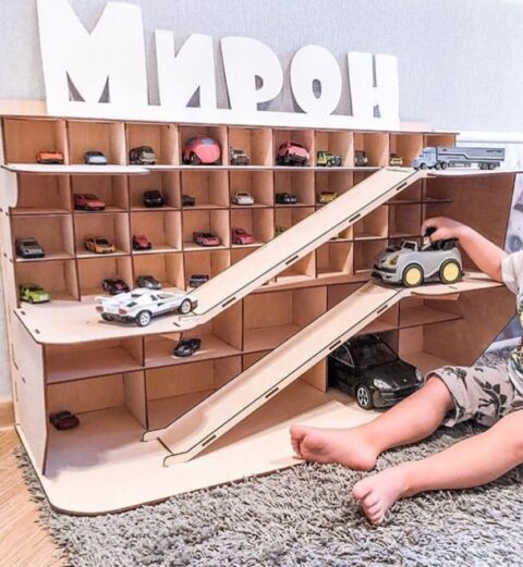 Laser Cut Parking lot Garage Free Vector