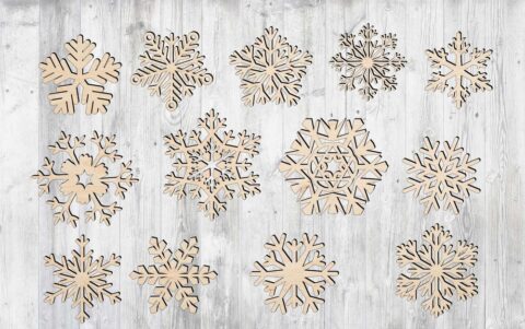 Laser Cut Snowflake Cut Out Vector Art Free Vector