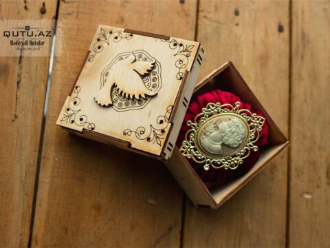 Laser Cut Decorative Wooden Jewelry Box Free Vector