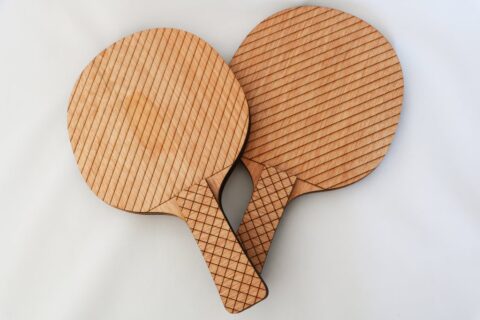 Ping Pong Paddle Laser Cut Template DXF File