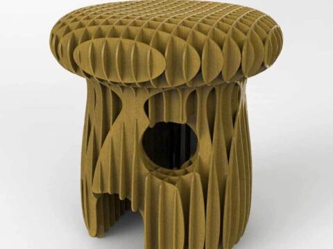 Mushroom Stool DXF File