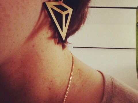 Laser Cut Jewelry Crystal Shaped Earrings Necklace Pendants 3mm Free Vector