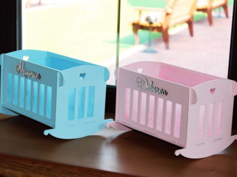 Laser Cut Baby Rocking Cradles Wooden Rocking Crib Cots Free Vector
