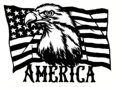 american flag clip art free