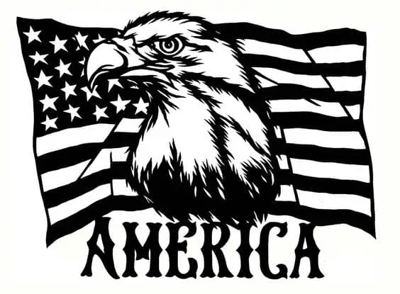 american flag clip art free