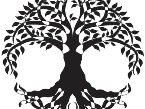 family tree silhouette