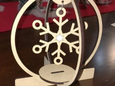 laser cut snowflake