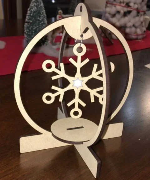 laser cut snowflake