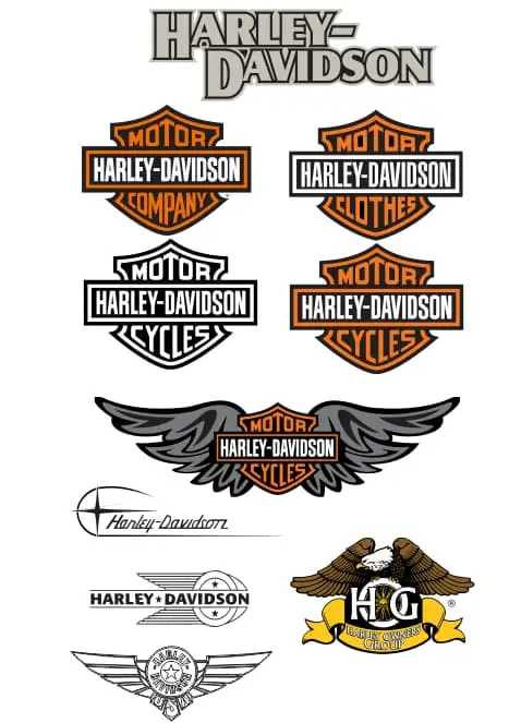 harley davidson eagle vector