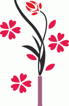 Flower-Vase-Wall-Decals-Free-Vector.png
